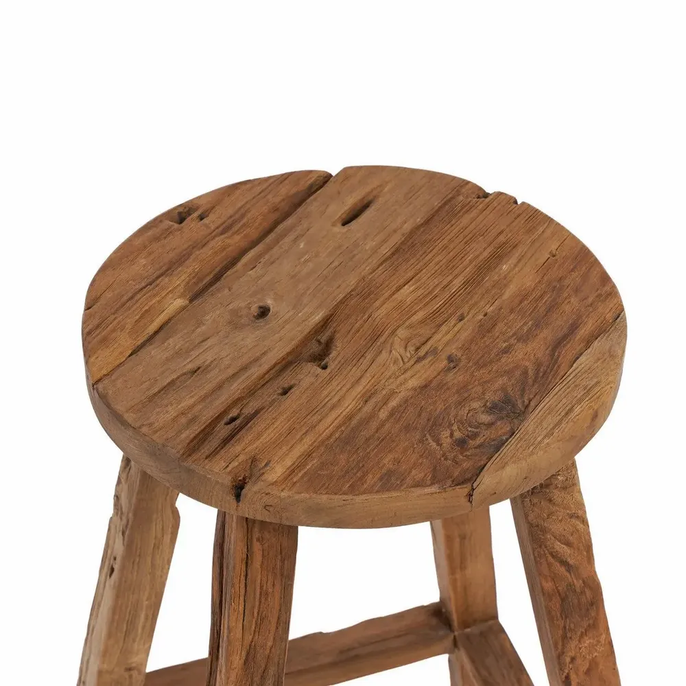 Tabourets - Le Tabouret de Bar Shibori - Naturel - BAZAR BIZAR LIVING