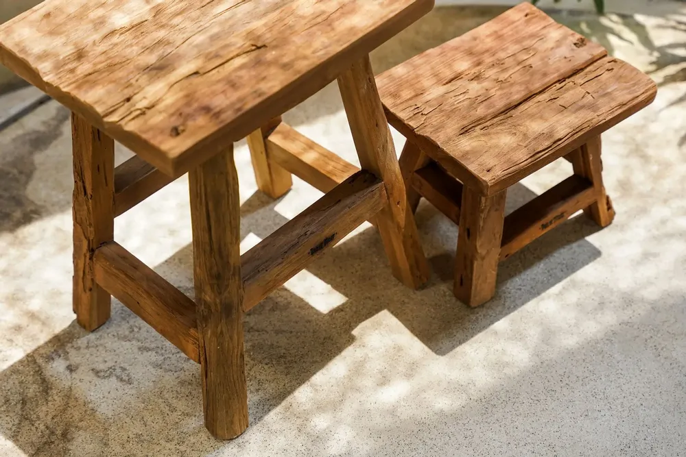 Tabourets - Le Tabouret Yoke - Naturel - S - BAZAR BIZAR LIVING