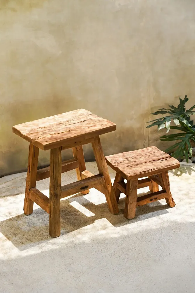 Tabourets - Le Tabouret Yoke - Naturel - S - BAZAR BIZAR LIVING