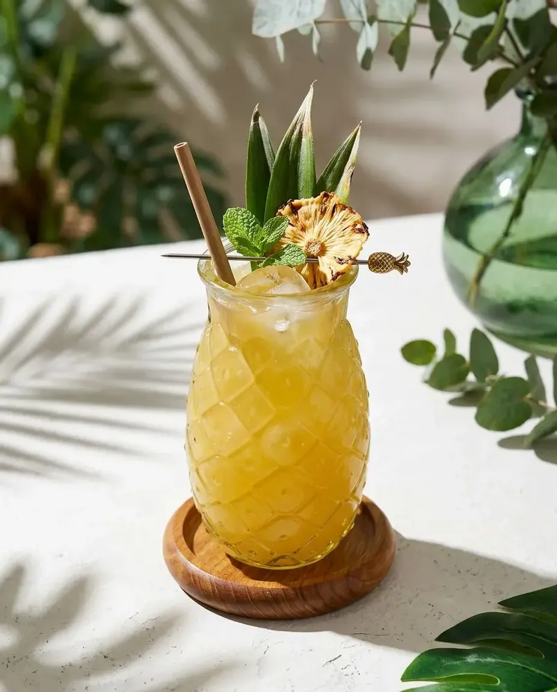 Verres - Le Verre Pineapple - Bleu - L - BAZAR BIZAR LIVING
