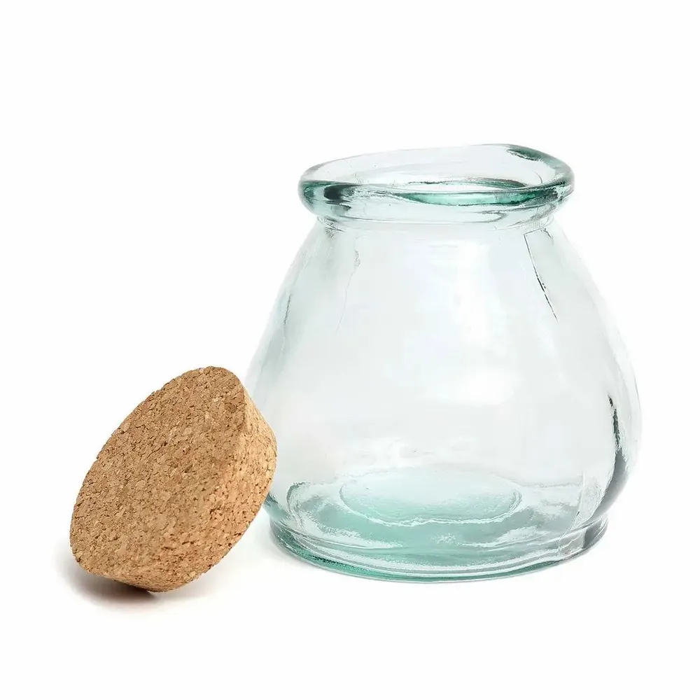 Verres - Le Pot En Verre Belly - Bleu - M - BAZAR BIZAR LIVING