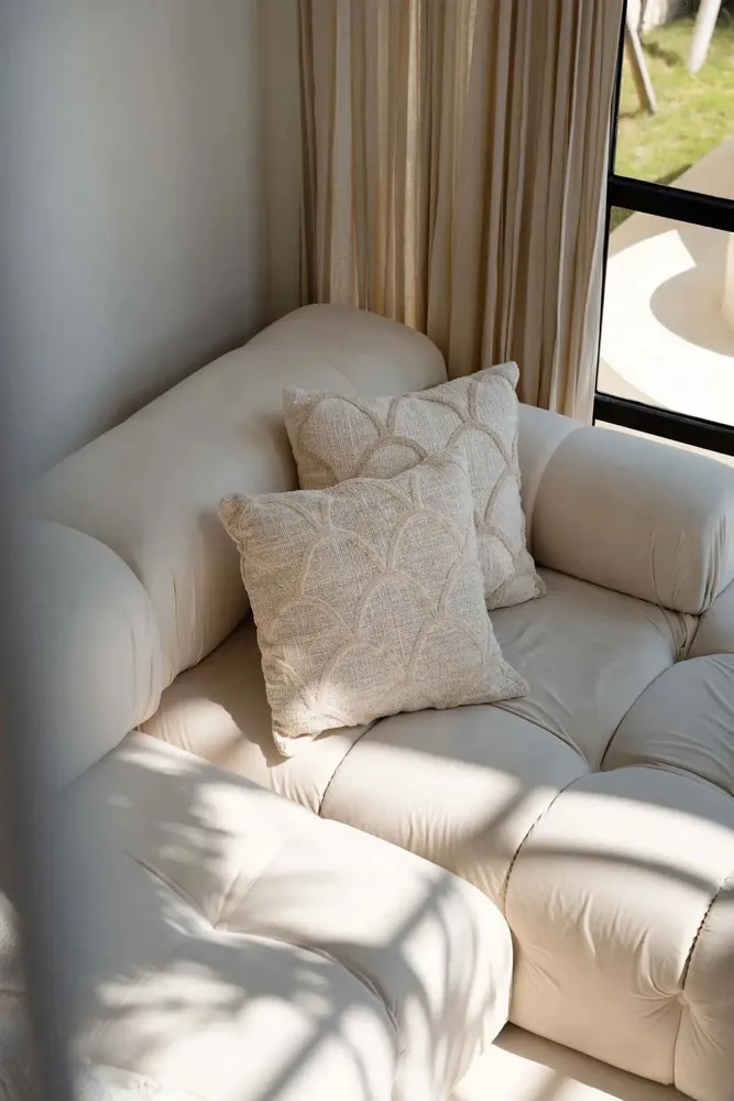 Cushions - The Sahara Cushion Cover - Natural - BAZAR BIZAR LIVING
