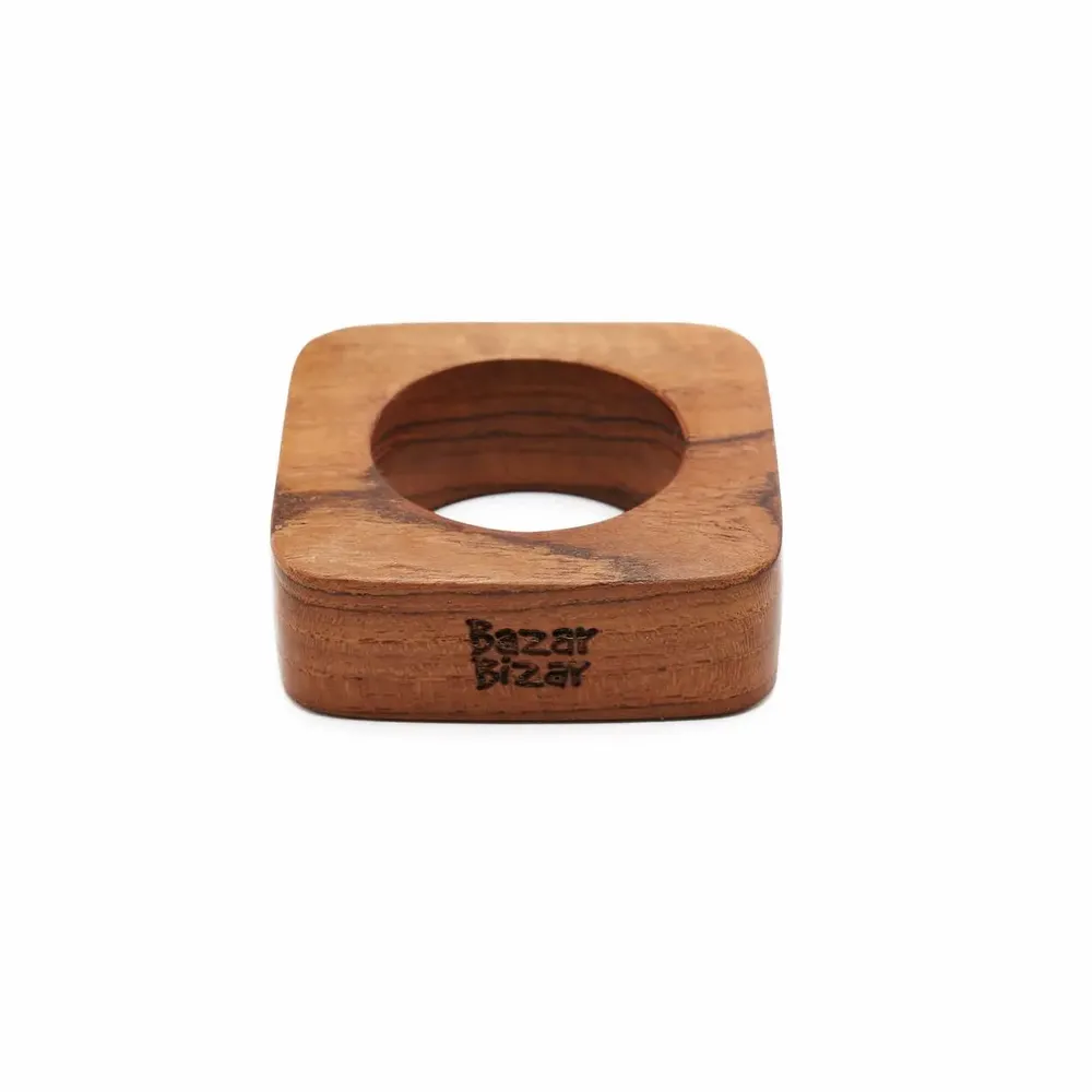 Decorative objects - The Teak Root Napkin Rings - BAZAR BIZAR LIVING
