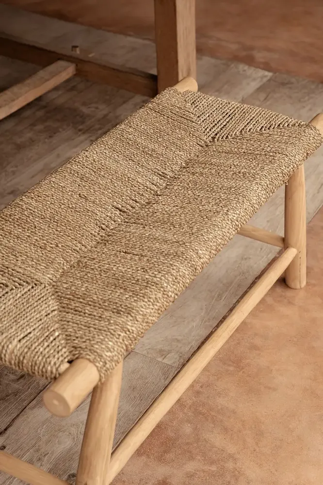 Benches - The Porto Seagrass Bench - Natural - L - BAZAR BIZAR LIVING