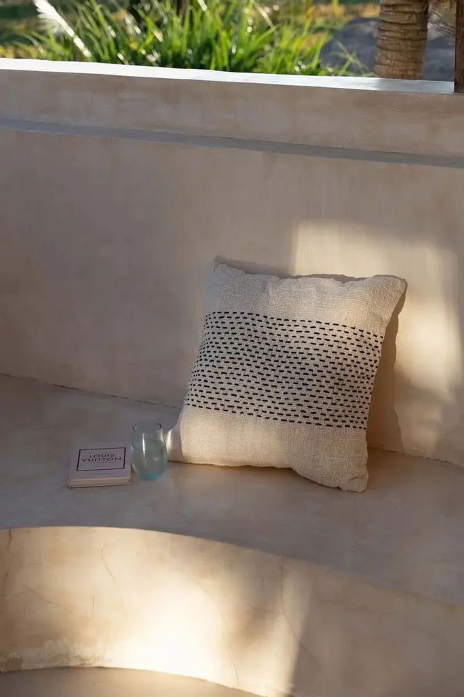 Cushions - The Misty Cushion Cover - Natural Black - BAZAR BIZAR LIVING