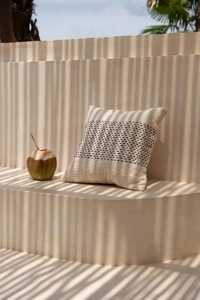 Cushions - The Misty Cushion Cover - Natural Black - BAZAR BIZAR LIVING