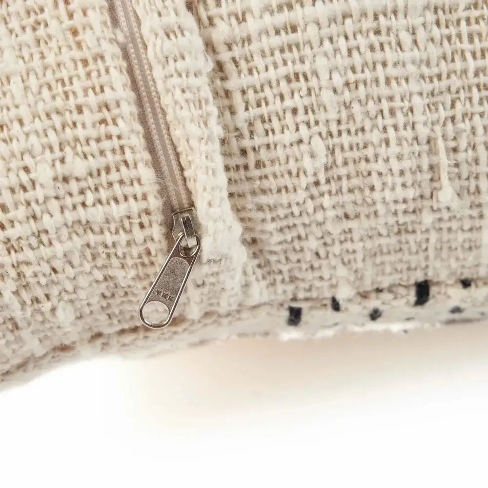 Cushions - The Misty Cushion Cover - Natural Black - BAZAR BIZAR LIVING