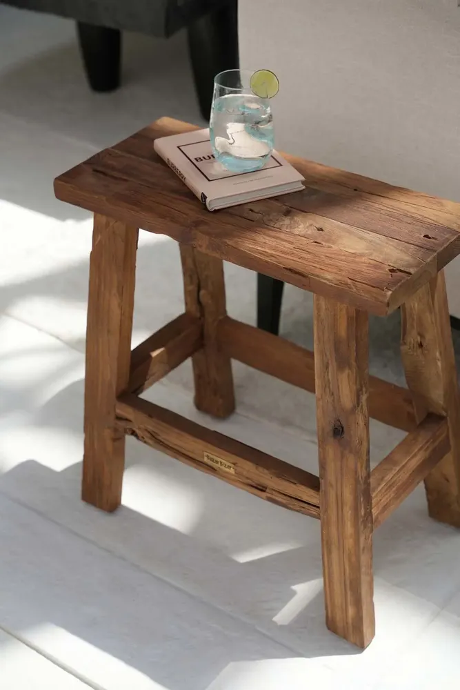 Stools - The Fab Rustic Stool - Natural - BAZAR BIZAR LIVING