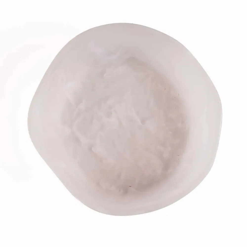Bowls - The Resin Organic Bowl - Pink White - L - BAZAR BIZAR LIVING