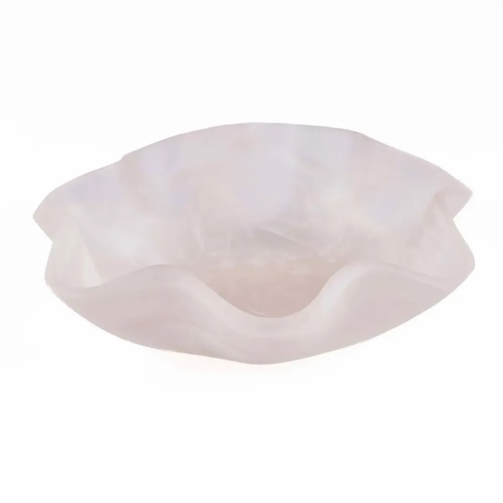 Platter and bowls - The Resin Organic Fruit Bowl - Pink White - BAZAR BIZAR LIVING