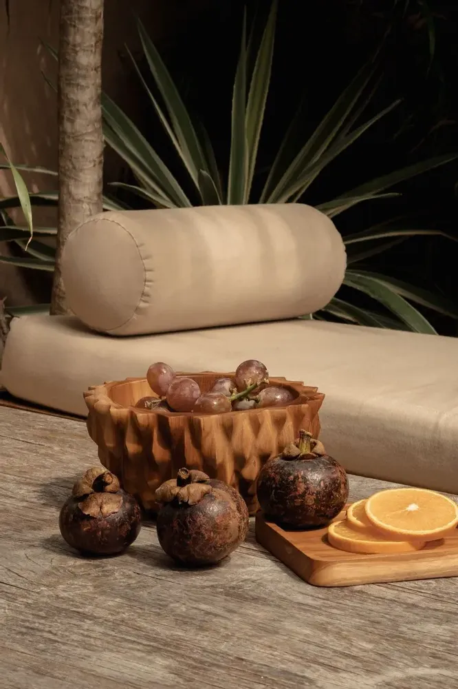 Everyday plates - The Teak Square Plate - Natural - XS - BAZAR BIZAR LIVING