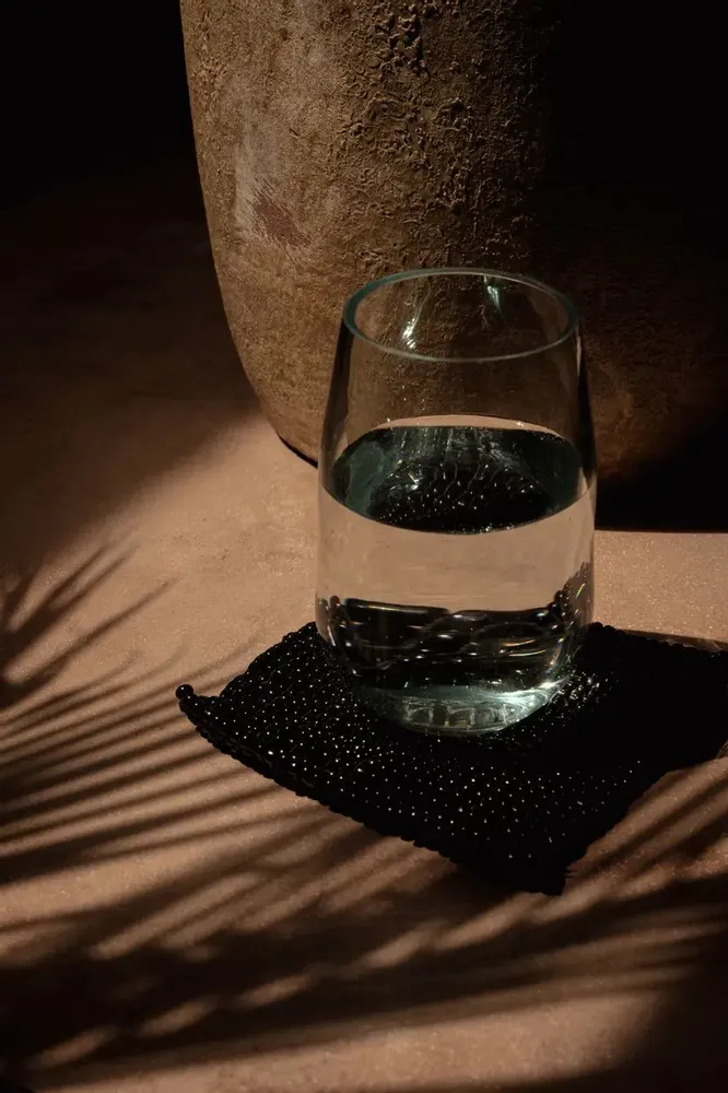 Sets de table - Le Sous-verre Perles - Noir - BAZAR BIZAR LIVING