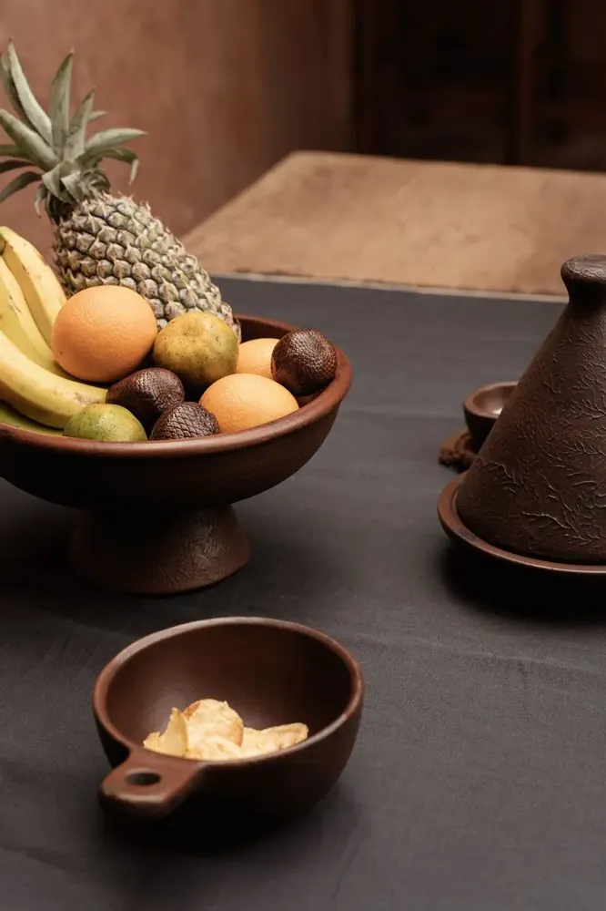 Bowls - The Ethnic Bowl with Handle - Terracotta - M - BAZAR BIZAR LIVING