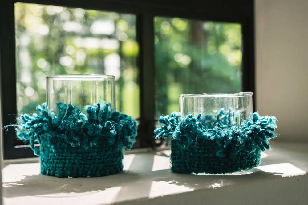 Candlesticks and candle holders - The Oh My Gee Candle Holder - Aqua - M - BAZAR BIZAR LIVING