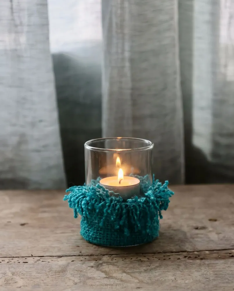 Candlesticks and candle holders - The Oh My Gee Candle Holder - Aqua - M - BAZAR BIZAR LIVING