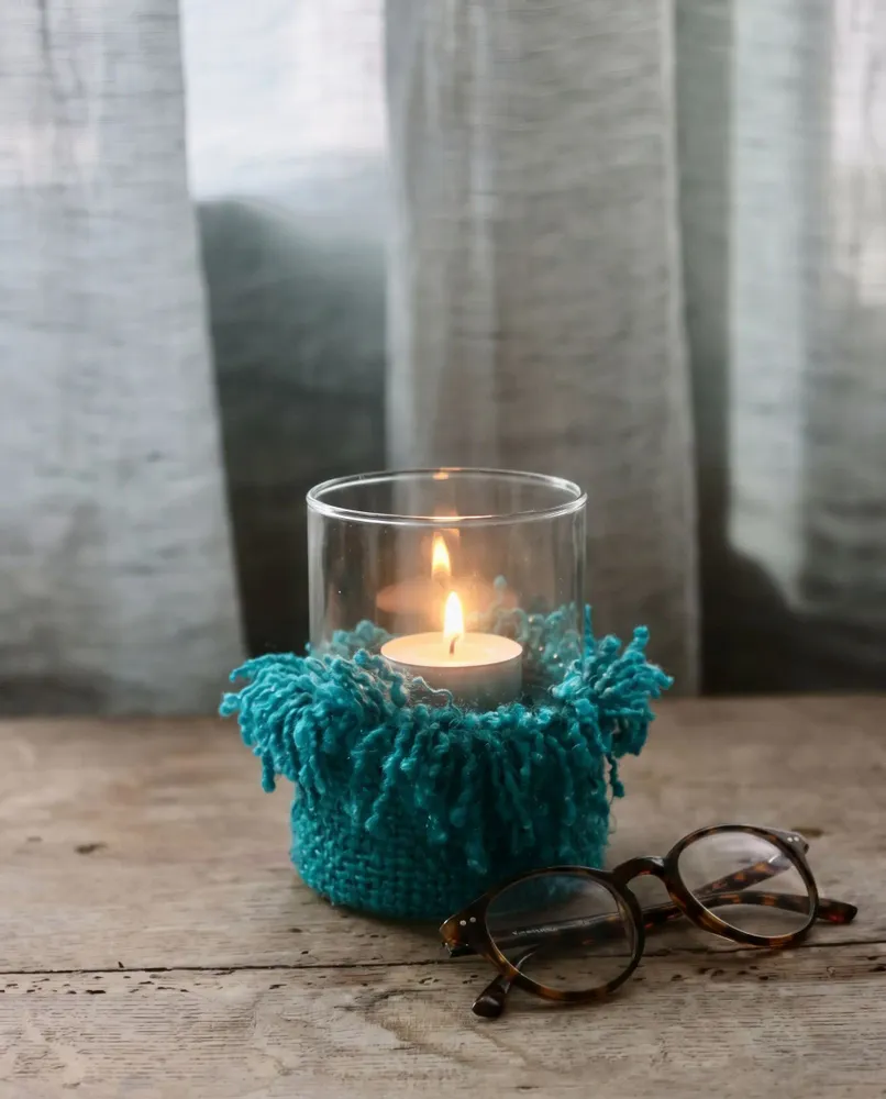 Candlesticks and candle holders - The Oh My Gee Candle Holder - Aqua - L - BAZAR BIZAR LIVING