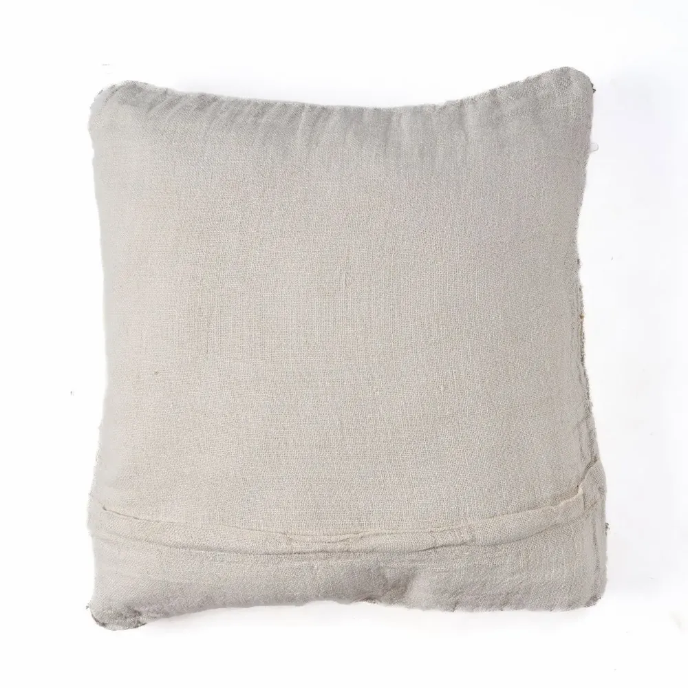 Cushions - The Linen Threads Cushion Cover - White Natural - BAZAR BIZAR LIVING
