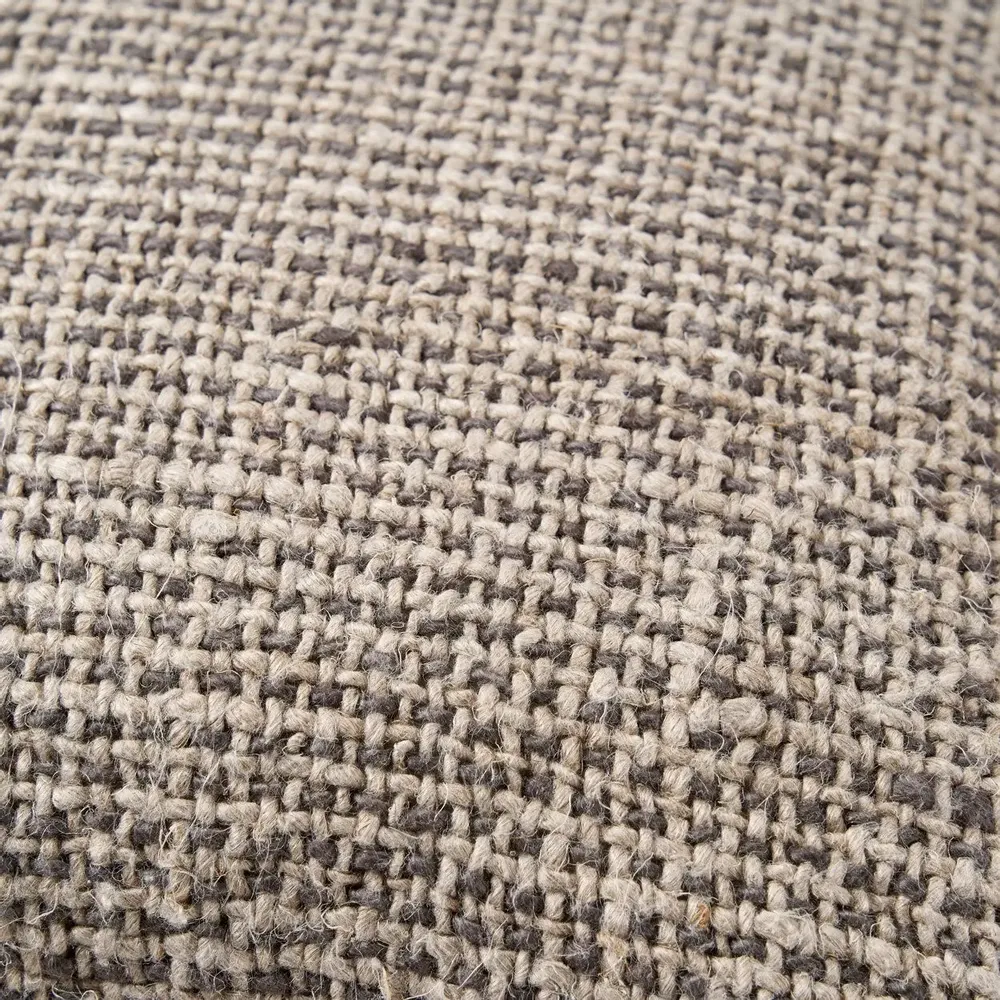 Coussins - La Housse de Coussin Linen Grain - Noir Naturel - BAZAR BIZAR LIVING