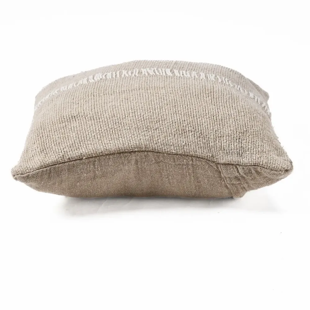 Cushions - The Linen Stitch Cushion Cover - Natural White - BAZAR BIZAR LIVING