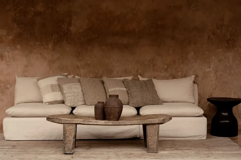 Cushions - The Linen Stitch Cushion Cover - Natural White - BAZAR BIZAR LIVING