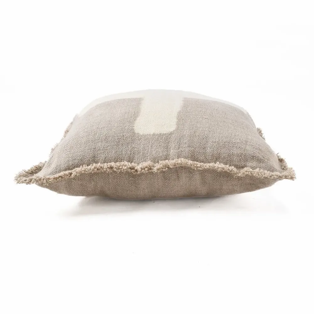Coussins - La Housse de Coussin Ivory Cross - Blanc Naturel - 50x50 - BAZAR BIZAR LIVING