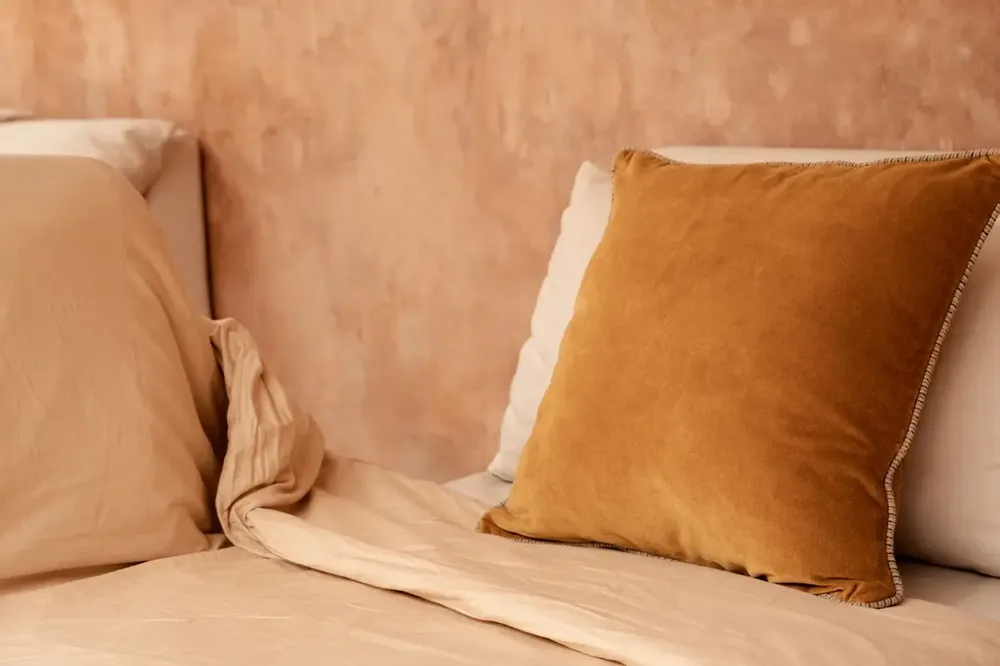 Cushions - The Velvet Crush Cushion Cover - Mustard - 50x50 - BAZAR BIZAR LIVING