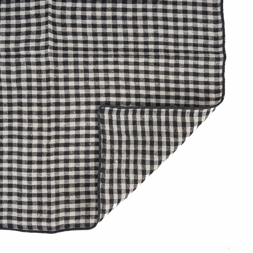 Napkins - The Picknick Napkin - Natural Black - 45x45 - BAZAR BIZAR LIVING