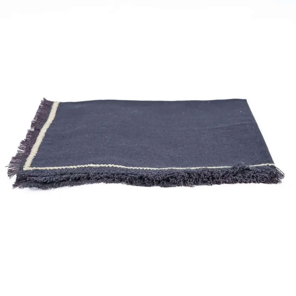 Napkins - The Tuscany Napkin - Black Natural - 45x45 - BAZAR BIZAR LIVING