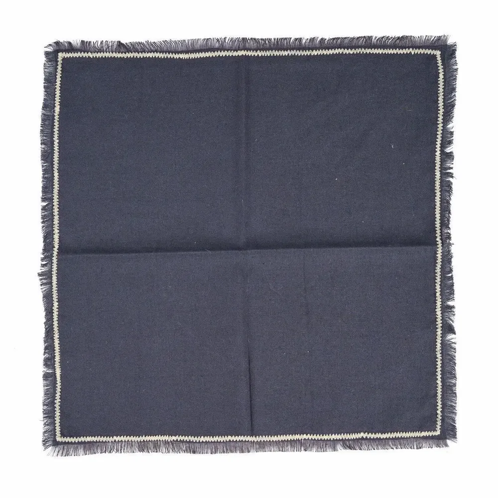 Napkins - The Tuscany Napkin - Black Natural - 45x45 - BAZAR BIZAR LIVING