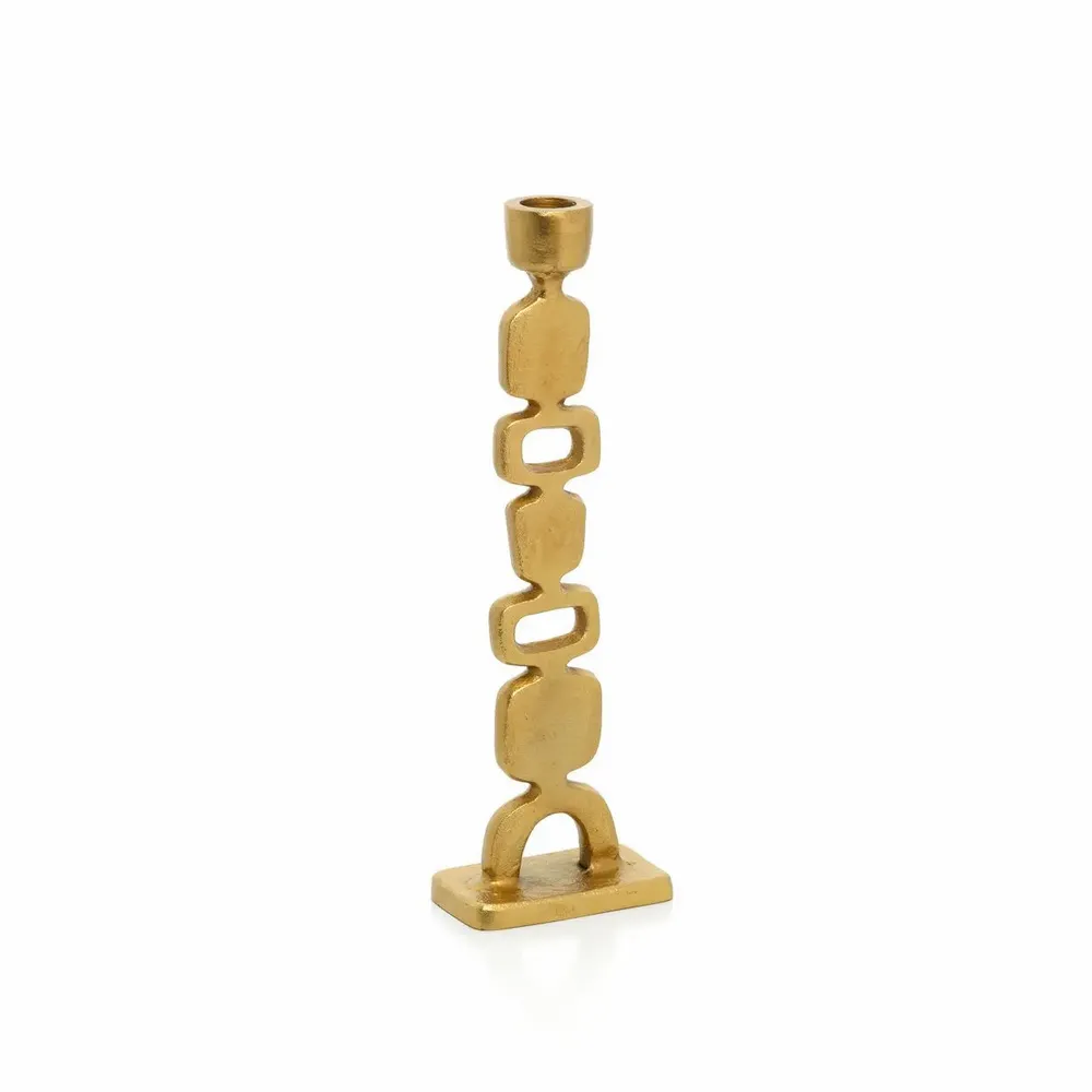 Bougeoirs et photophores  - Le Bougeoir Totemo - Or - M - BAZAR BIZAR LIVING
