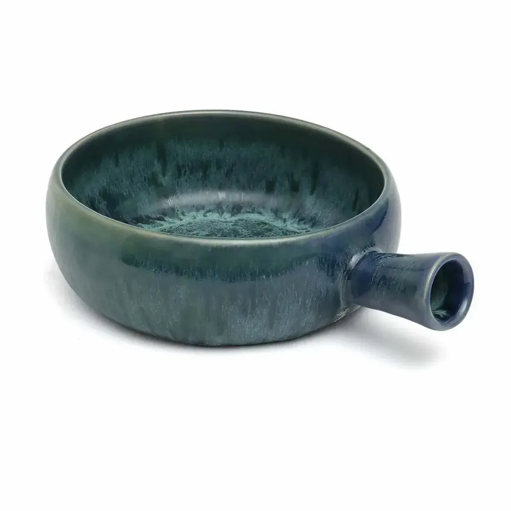 Platter and bowls - The Aqua Casserole with Handle - BAZAR BIZAR LIVING