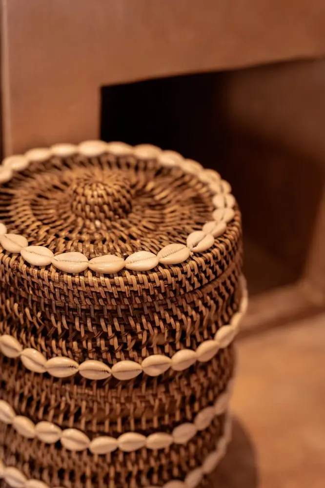 Storage boxes - The Shell Storage Bin - Natural Brown - BAZAR BIZAR LIVING