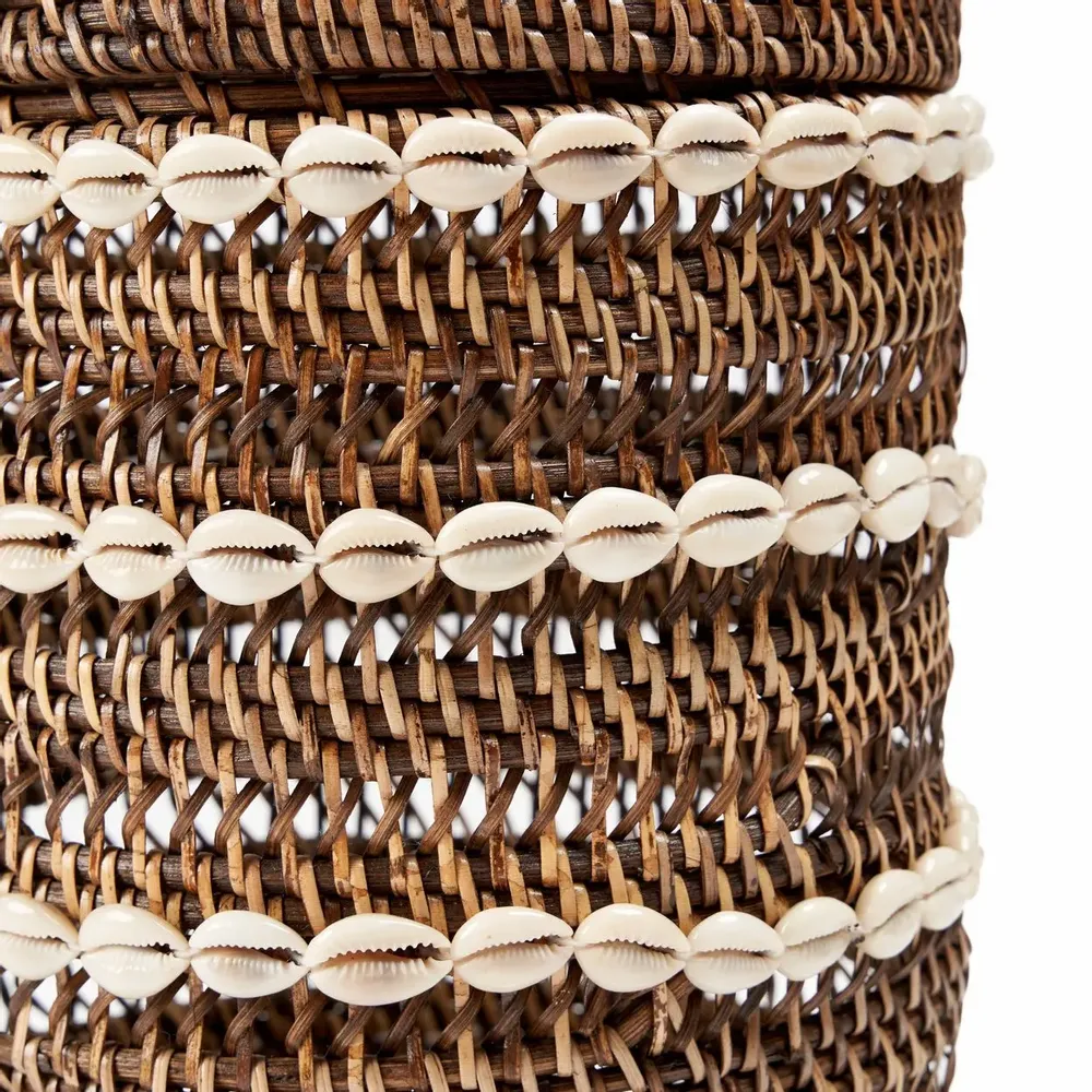 Storage boxes - The Shell Storage Bin - Natural Brown - BAZAR BIZAR LIVING
