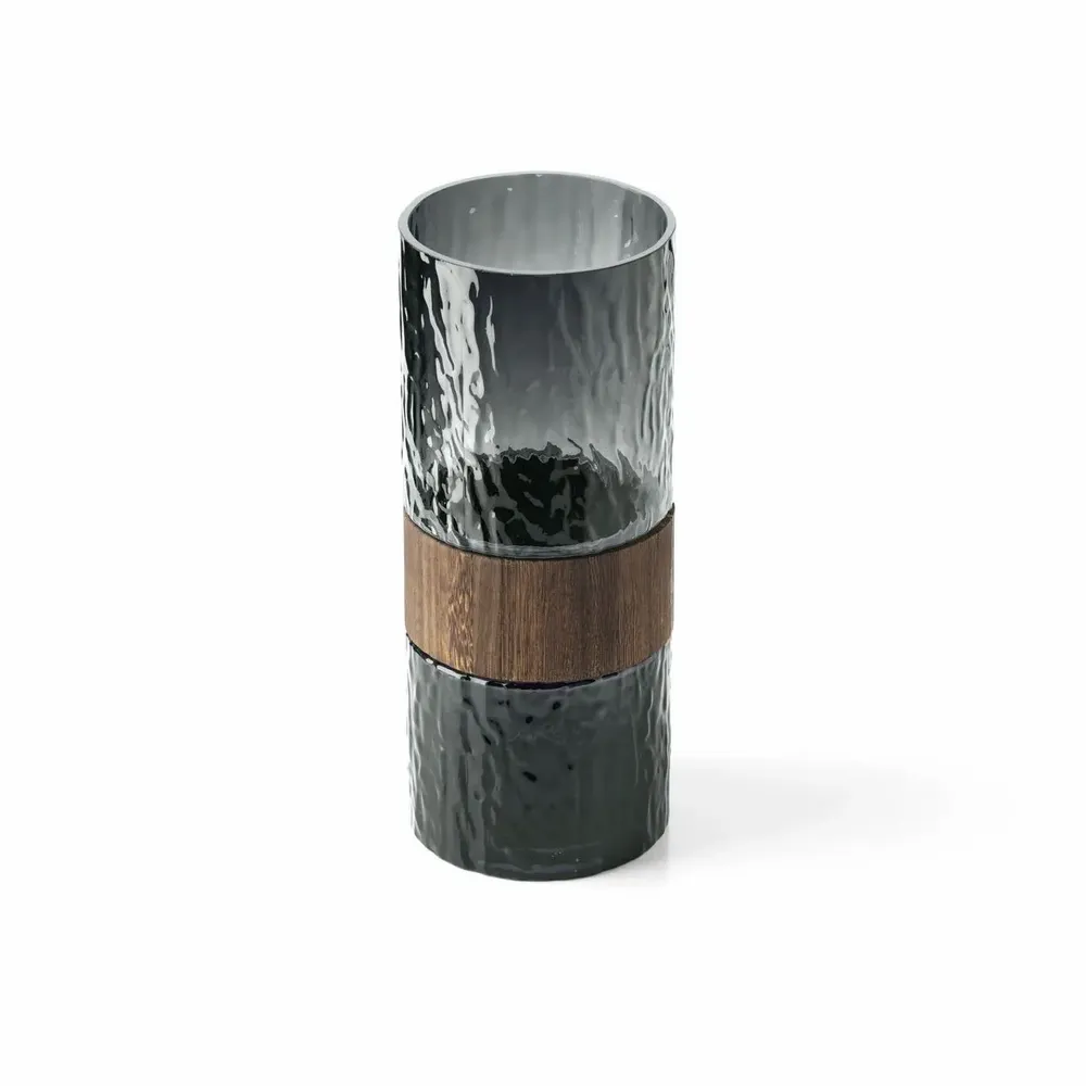 Vases - Le Vase Wood You Be Mine – Gris Foncé – L - BAZAR BIZAR LIVING