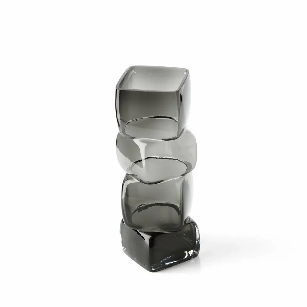 Vases - Le Vase Cubes – Gris Foncé – L - BAZAR BIZAR LIVING