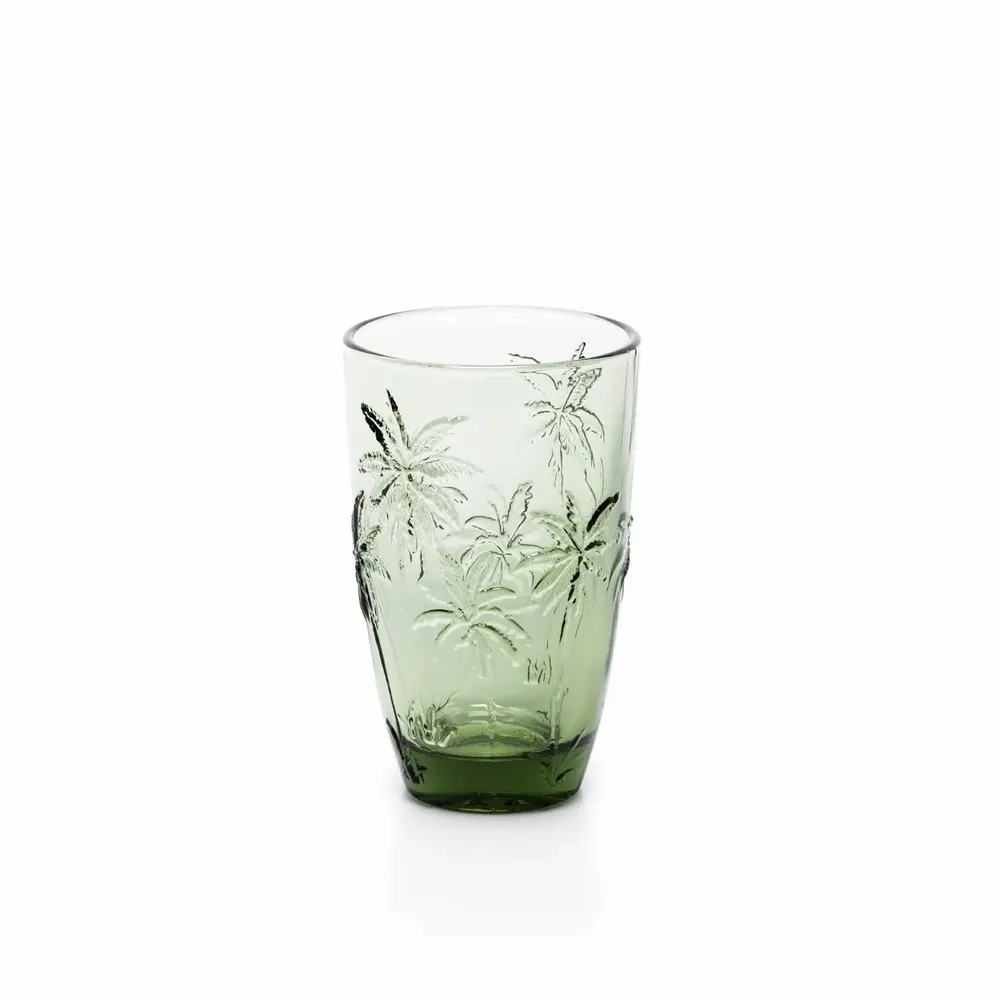Glass - The Palm Breeze Highball - Green - BAZAR BIZAR LIVING