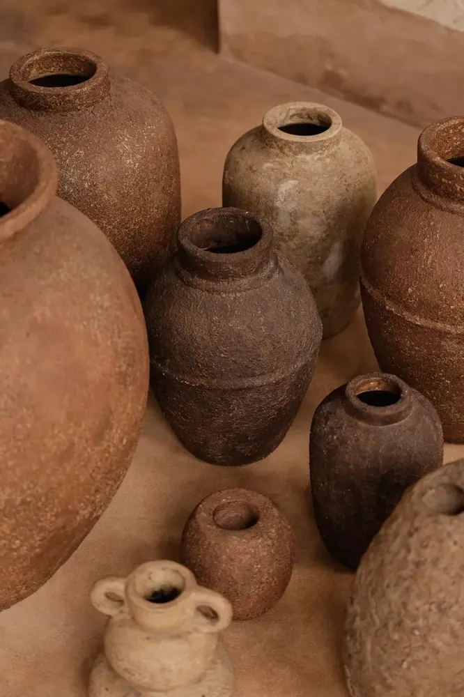 Vases - Le Vase Clay Echo - Crème - M - BAZAR BIZAR LIVING