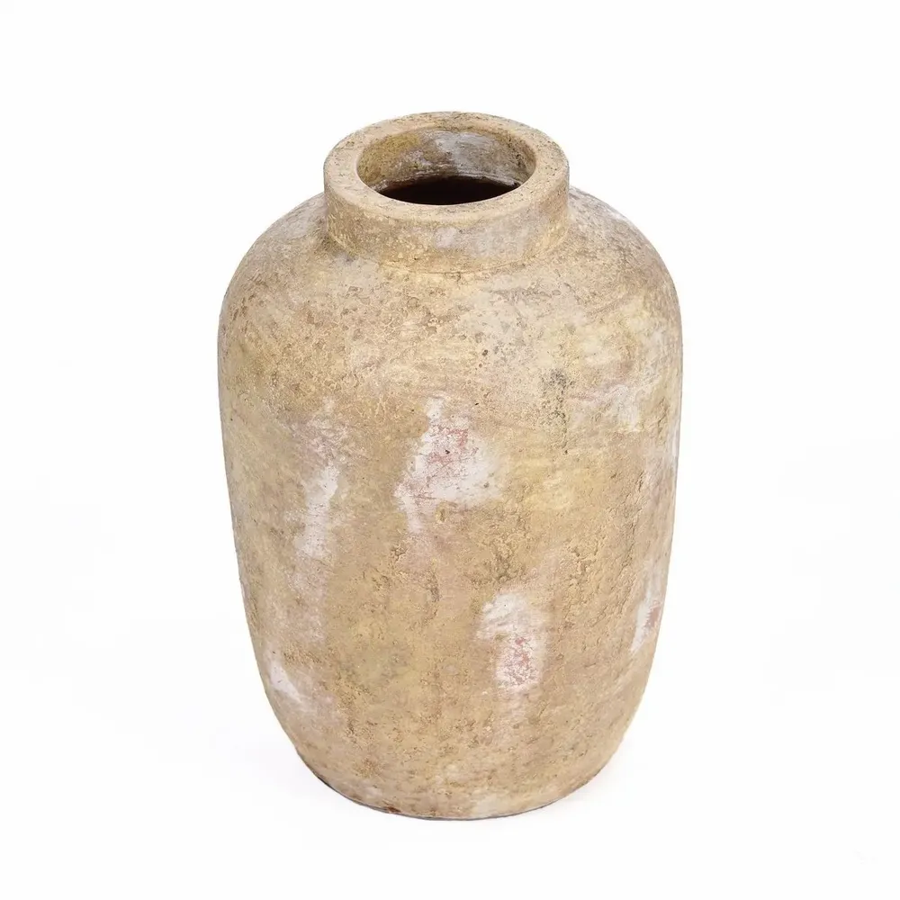 Vases - Le Vase Clay Echo - Crème - M - BAZAR BIZAR LIVING