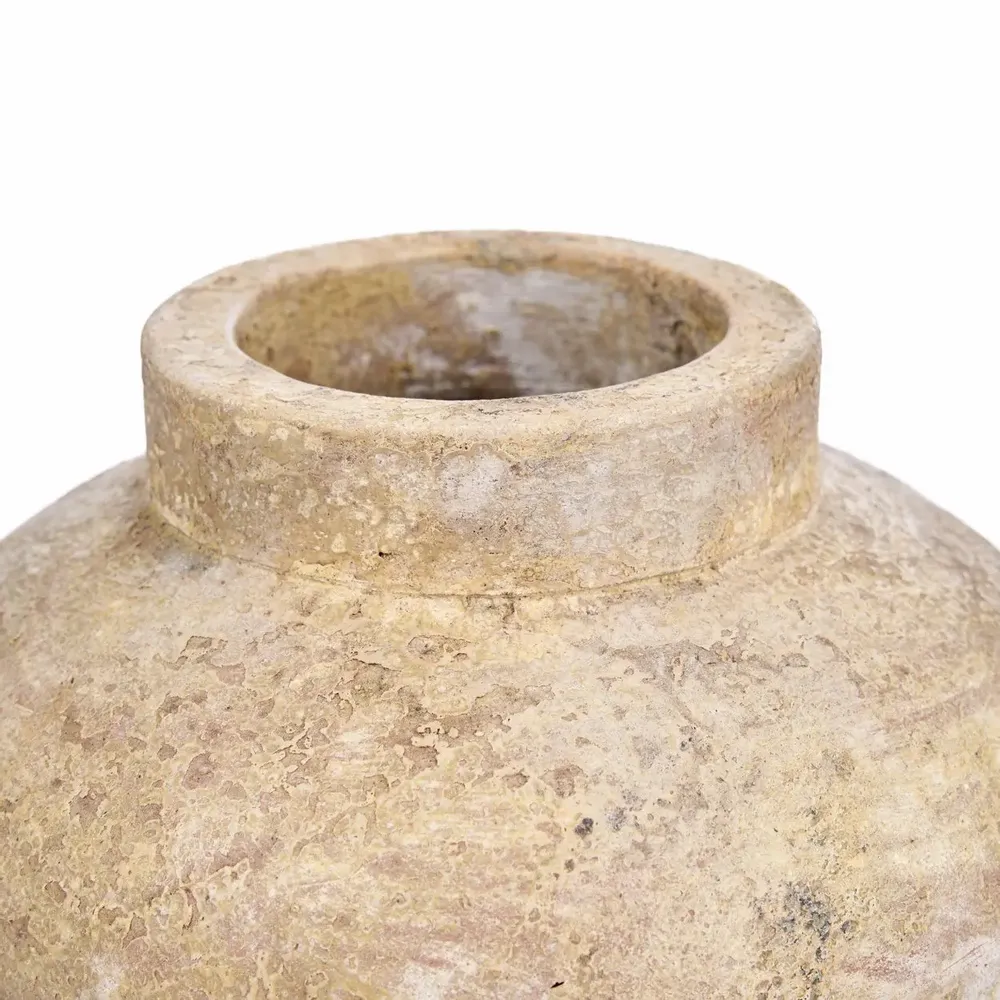 Vases - Le Vase Clay Echo - Crème - M - BAZAR BIZAR LIVING