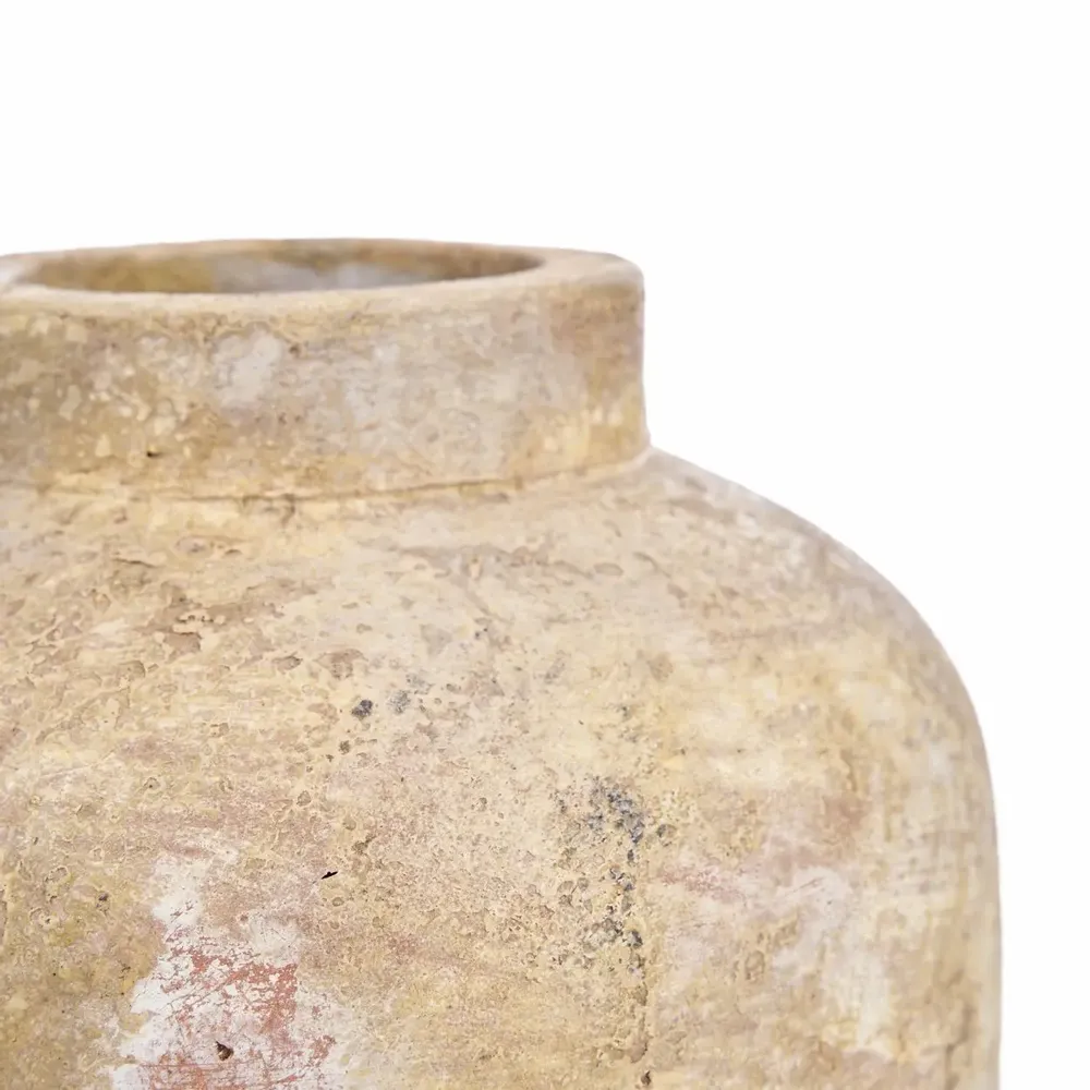 Vases - Le Vase Clay Echo - Crème - M - BAZAR BIZAR LIVING