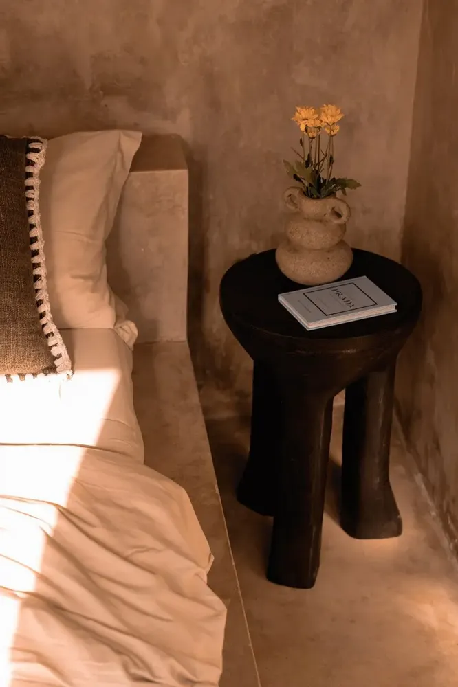 Other tables - The Java Tripod Side Table - Dark Walnut - BAZAR BIZAR LIVING