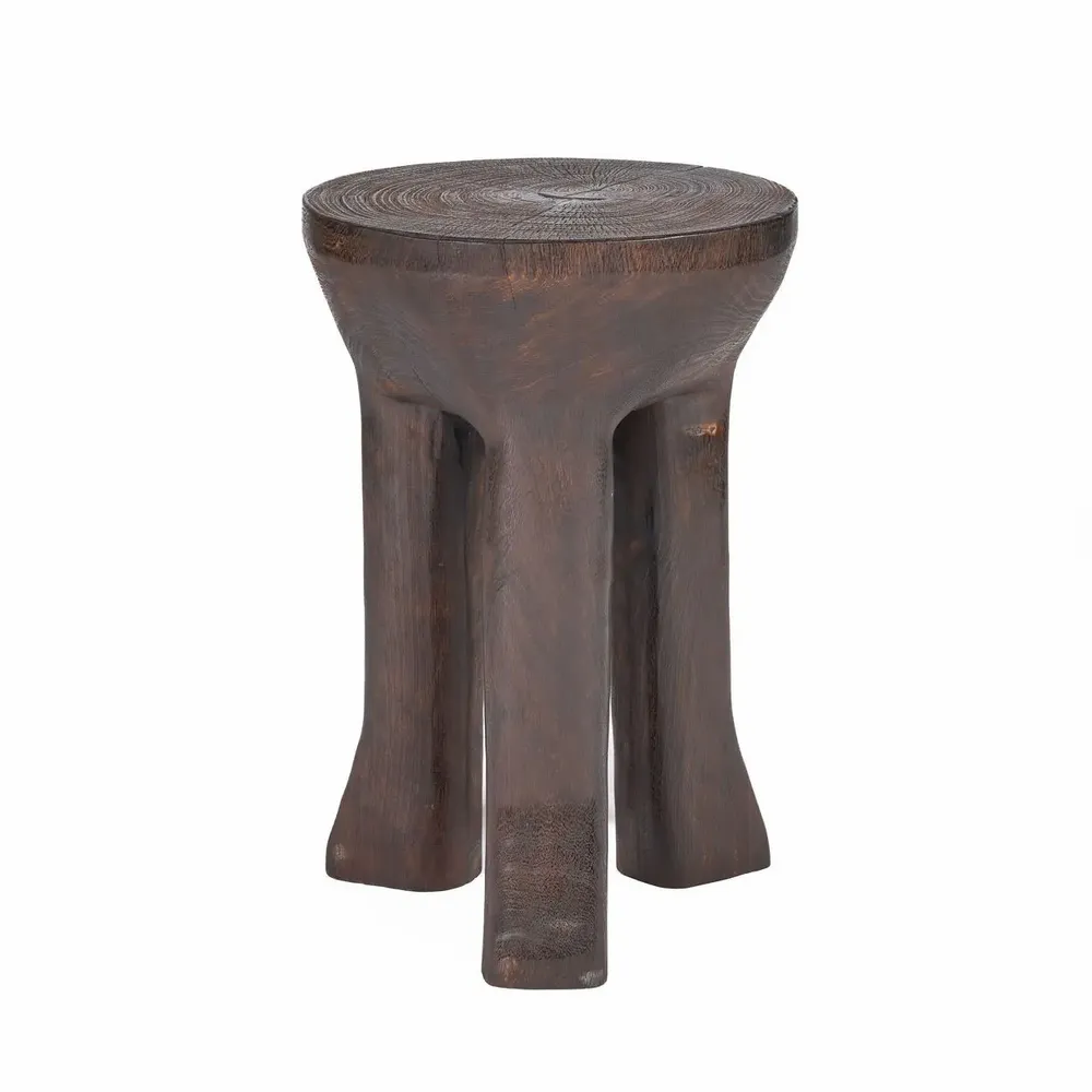 Other tables - The Java Tripod Side Table - Dark Walnut - BAZAR BIZAR LIVING