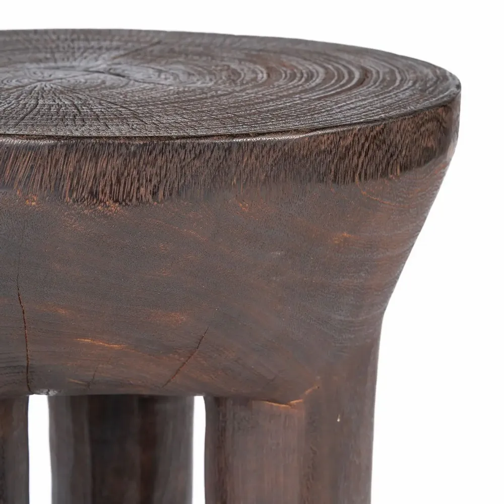 Other tables - The Java Tripod Side Table - Dark Walnut - BAZAR BIZAR LIVING