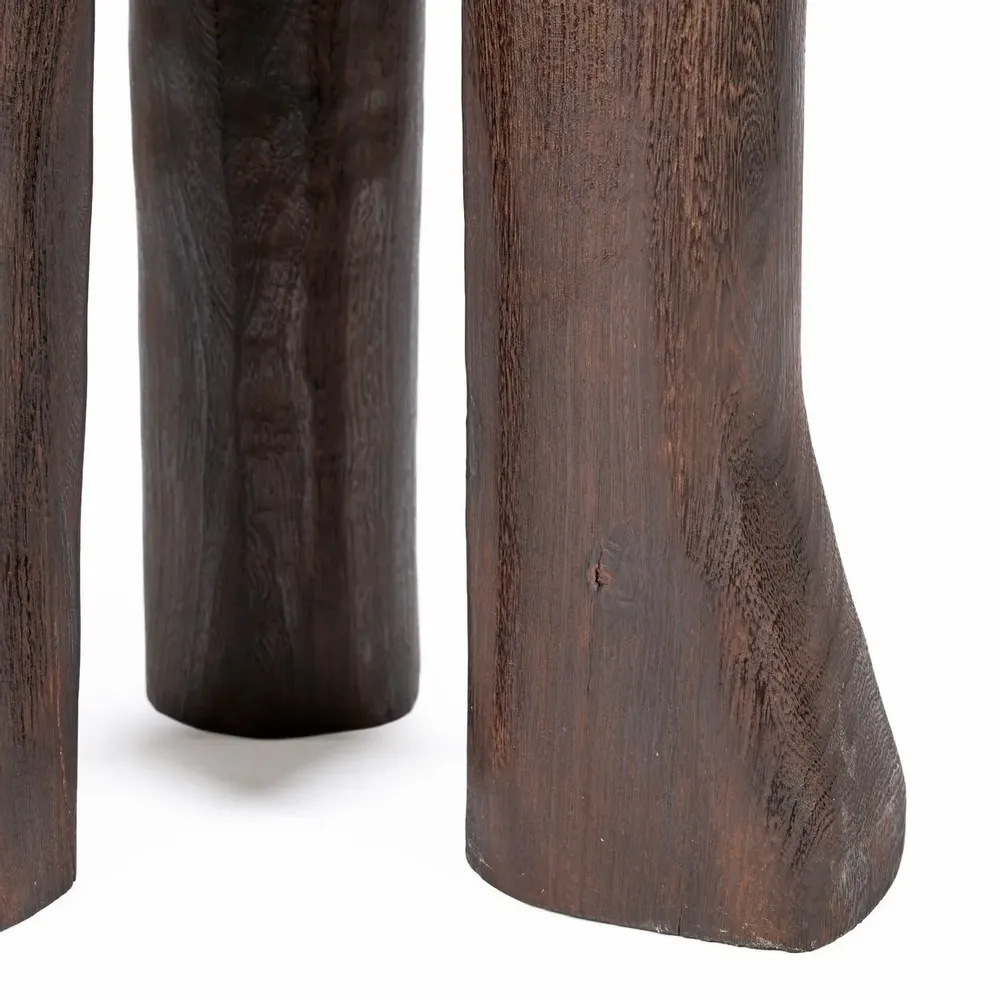 Other tables - The Java Tripod Side Table - Dark Walnut - BAZAR BIZAR LIVING