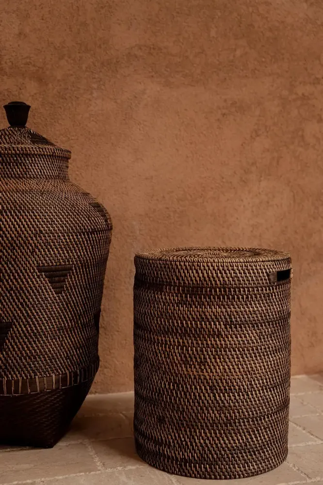 Laundry baskets - The Laundrilla Basket - Natural Brown - BAZAR BIZAR LIVING