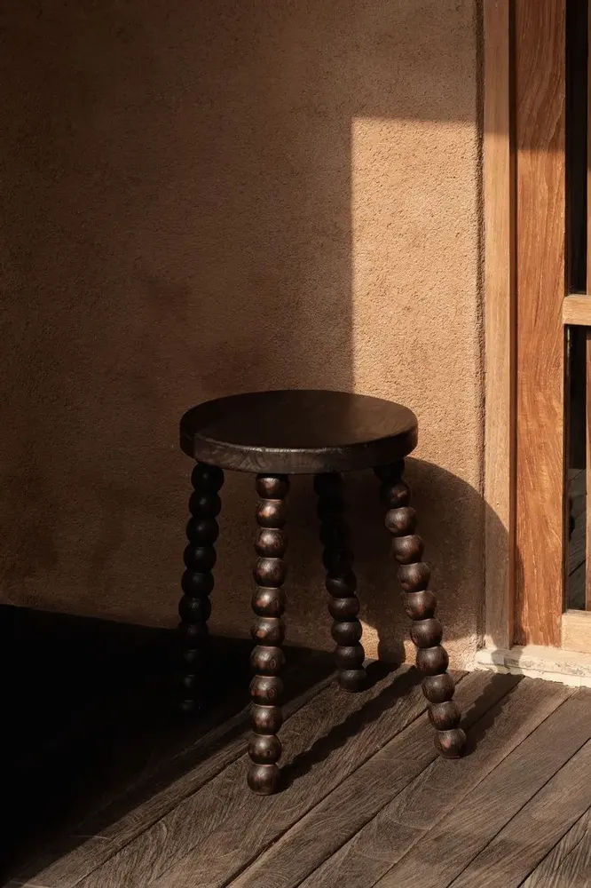 Tabourets - Le Tabouret Dango - Noyer Foncé - BAZAR BIZAR LIVING
