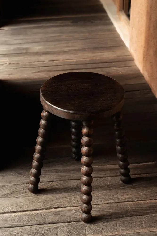 Tabourets - Le Tabouret Dango - Noyer Foncé - BAZAR BIZAR LIVING