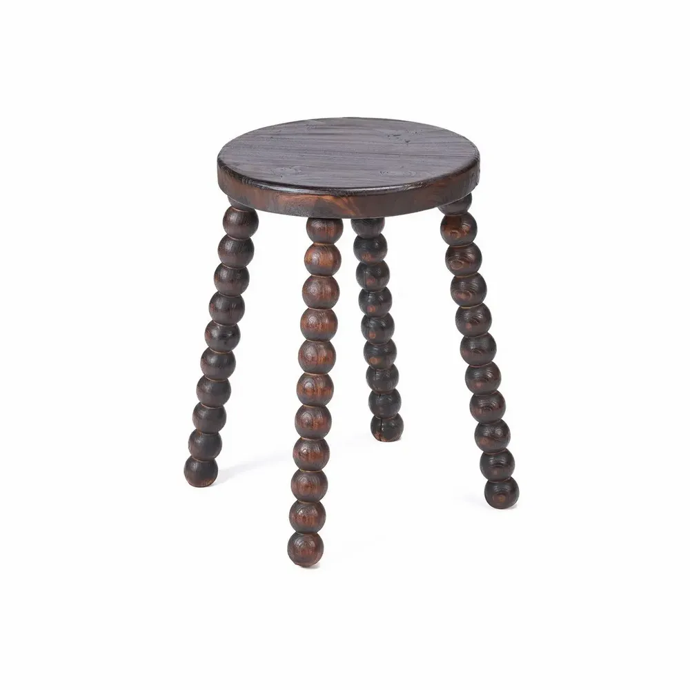 Tabourets - Le Tabouret Dango - Noyer Foncé - BAZAR BIZAR LIVING