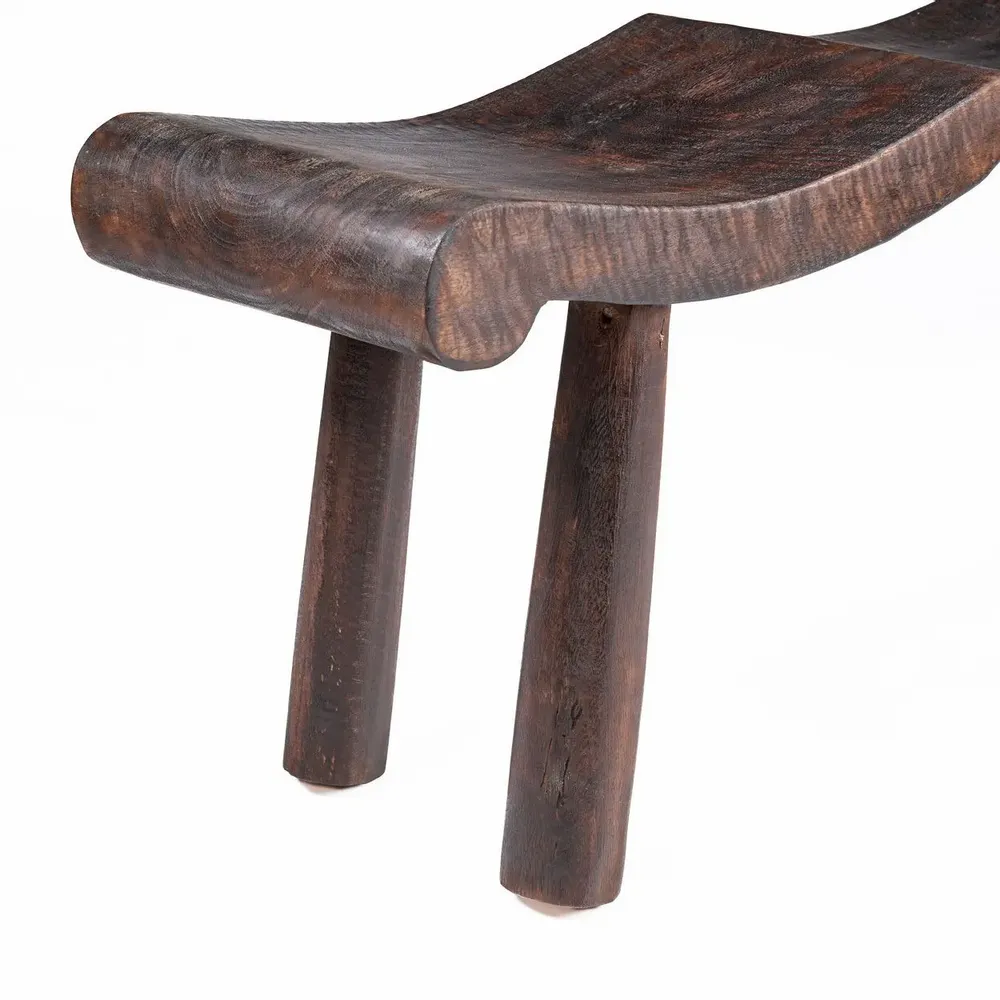 Benches - The Lombok Wave Bench - Dark Walnut - M - BAZAR BIZAR LIVING