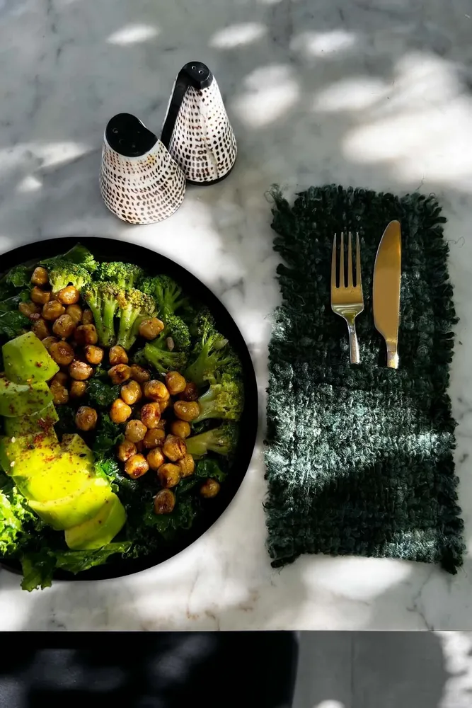 Linge de table textile - Le Porte-couverts Oh My Gee - Vert Forêt_40 - BAZAR BIZAR LIVING